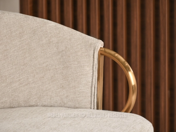 Eleganckie krzesła barowe ze złotymi detalami